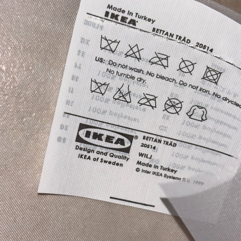 IKEA Weeping Willow Panel Curtain 24x118 NIB Discontinued Design - Picture 2 of 5
